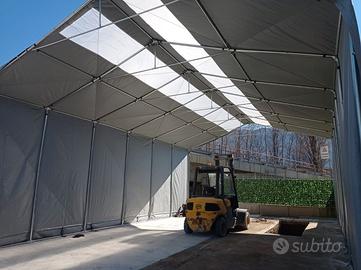 Copertura industriale 4m 8x12 in PVC completa