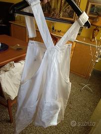 Collezione Salopette gonna jeans bianco denim Eur