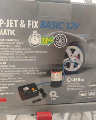 Kit riparazione e gonfiaggio pneumatici