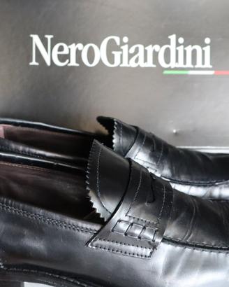 Mocassino vera pelle Nero Giardini Uomo 43 e mezzo