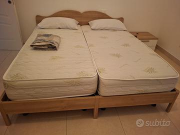 testiera 2 reti 2 materassi