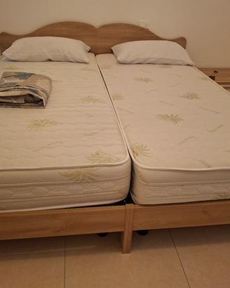 testiera 2 reti 2 materassi
