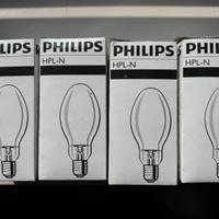 4 lampadine E27 HPL-N 80W vapori di mercurio nuove