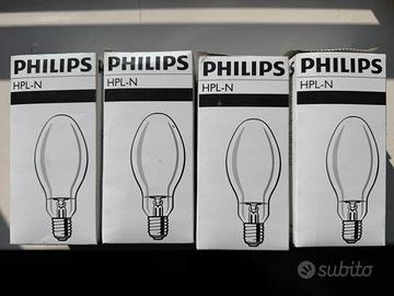 4 lampadine E27 HPL-N 80W vapori di mercurio nuove