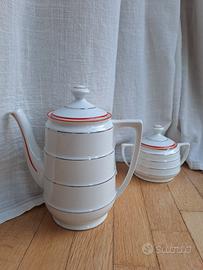 Set da te Richard Ginori art deco bianco porcellan