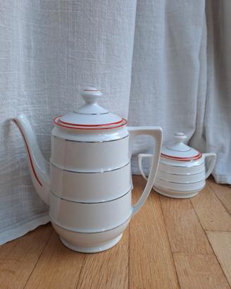 Set da te Richard Ginori art deco bianco porcellan