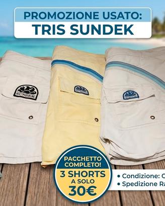 Tris Pantaloncini Sundek - Taglia 54 
