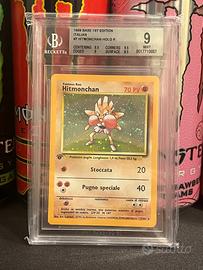 Pokemon Set base 1 edizione Hitmonchan BGS 9 ita