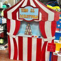 Tiro al barattolo gioco bambino  luna park bambini