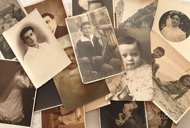 Lotto 19 fotografie epoca antiche ritratti '20-30