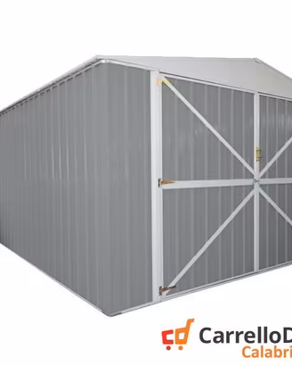 Box acciaio garage lamiera 360x600 grigio chiaro