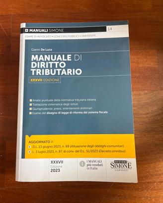 Manuale di diritto tributario