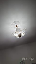 LAMPADARIO VINTAGE IN VETRO DI MURANO 