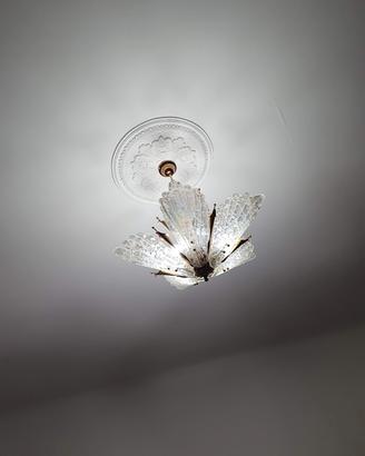 LAMPADARIO VINTAGE IN VETRO DI MURANO 