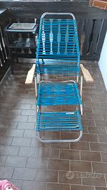 set di 2 sedie a sdraio anni 70 Fiam  