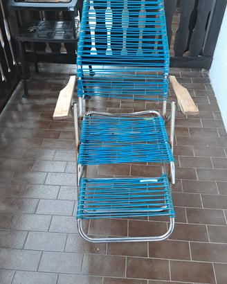 set di 2 sedie a sdraio anni 70 Fiam  