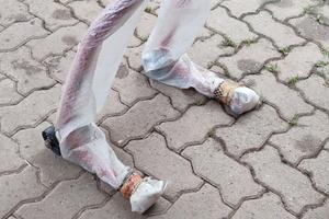 alza moto ruota posteriore. 