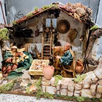 Capanna nativitá cartapesta