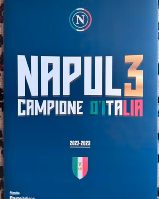 Folder filatelico "Napoli campione d'Italia”