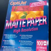 carta da fotografia  opaca ad alta risoluzione