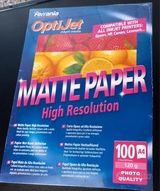 carta da fotografia  opaca ad alta risoluzione