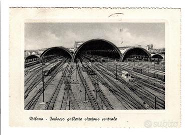 Milano Imbocco Galleria Stazione Centrale Anni 50