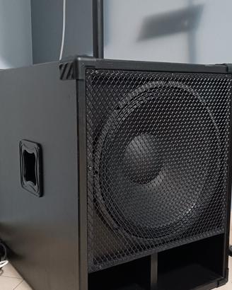 coppia subwoofer attivi 18"