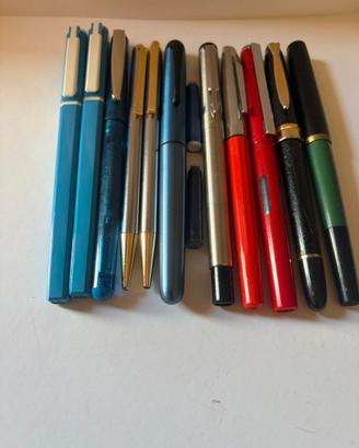 9 Penne Vintage e Moderne Stilografiche.