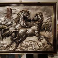 Quadro in rilievo placcato argento 925