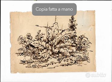 Copia disegno Ronzoni, inchiostro  e carta antica