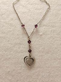 Collana donna cuore pendente