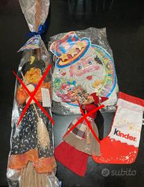 Calze e decorazioni natalizie