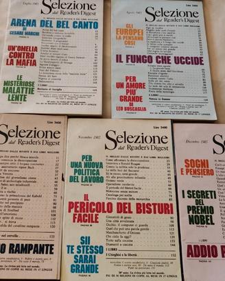 riviste lotto 7 dal reader's digest  1985 