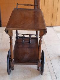 carrello portavivande in legno