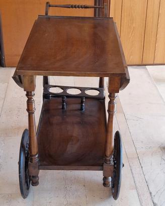 carrello portavivande in legno