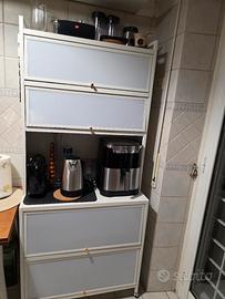 Credenza cucina a 5/6 piani facile trasporto