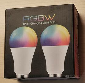 Lampadine RGB E27 con telecomando nuove