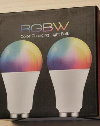 Lampadine RGB E27 con telecomando nuove