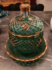 Elegante Bomboniera in Cristallo Verde