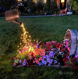 Innaffiatoio solare luci decorazioni da giardino 
