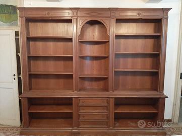 Mobile Libreria vintage in legno pregiato