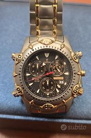 orologio vintage cronografo festina titanio oro