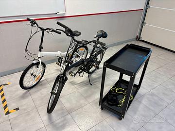 Coppia di bici pieghevoli (con carrello)