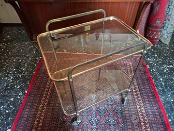 carrello bar ottone vetro vintage 70  a Rho