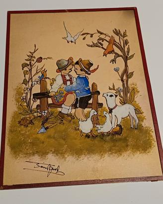 quadretto vintage francese anni '40'50 