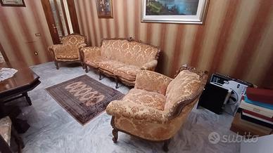 Salotto artigianale stile lombardo anni ’70