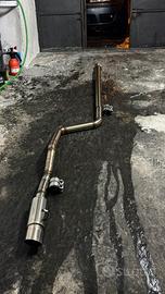 Scarico completo inox 60mm fiat uno turbo/TD