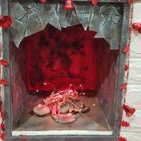 Finto camino realizzato a mano