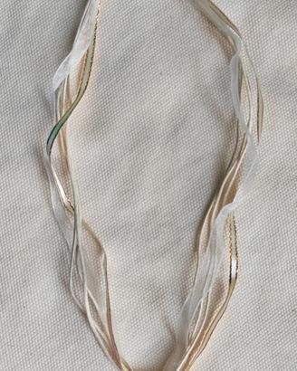 collana fatta a mano in stoffa e ceramica ( Atena)