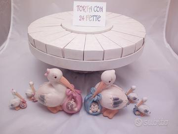 Torta confetti battesimo fai date